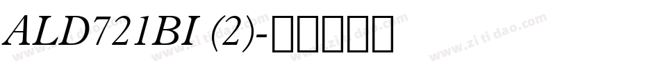 ALD721BI (2)字体转换